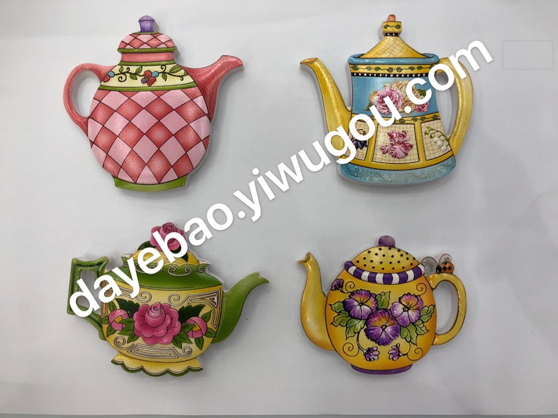 3 Dimensional creative Chinese style teapot refrigerator stickers souvenir thumbnail