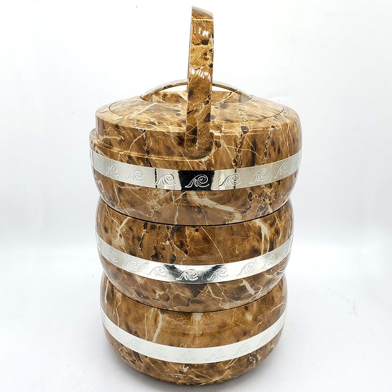 Factory direct sales of stainless steel lunch boxes, multi-layer combination lunch boxes, Japanese-style printed lunch boxes with tableware detail image 1