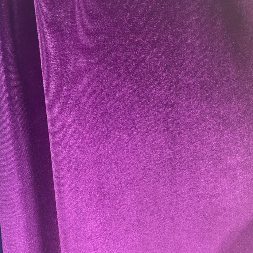 Direct sales of purple-red clothing fabric from Korean velvet manufacturers. Factory direct sales