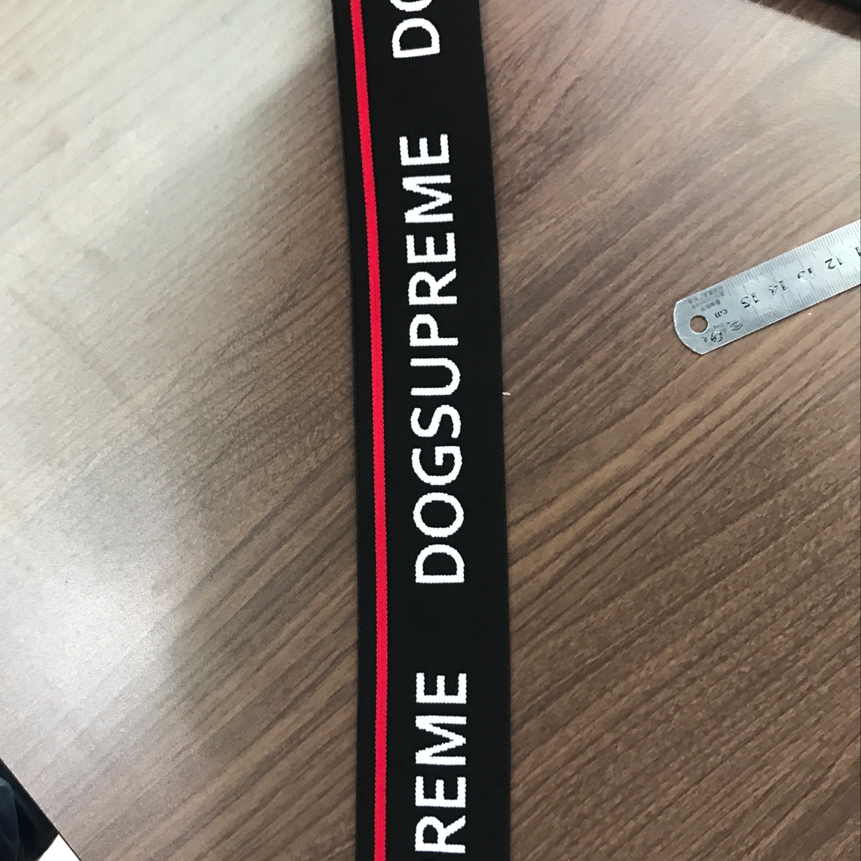 5.0 Red Interface Strip Black Background Jacquard Boutique Clothing Accessories Strip Customization