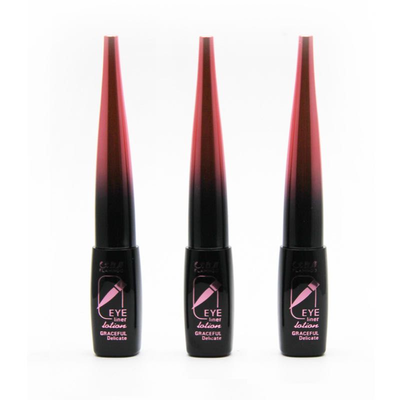 Genuine Flamingo Cool Black Quick-drying Long-lasting Makeup Eyeliner Liquid, large-capacity makeup eyeliner liquid pen, waterproof and non-smudge details Picture