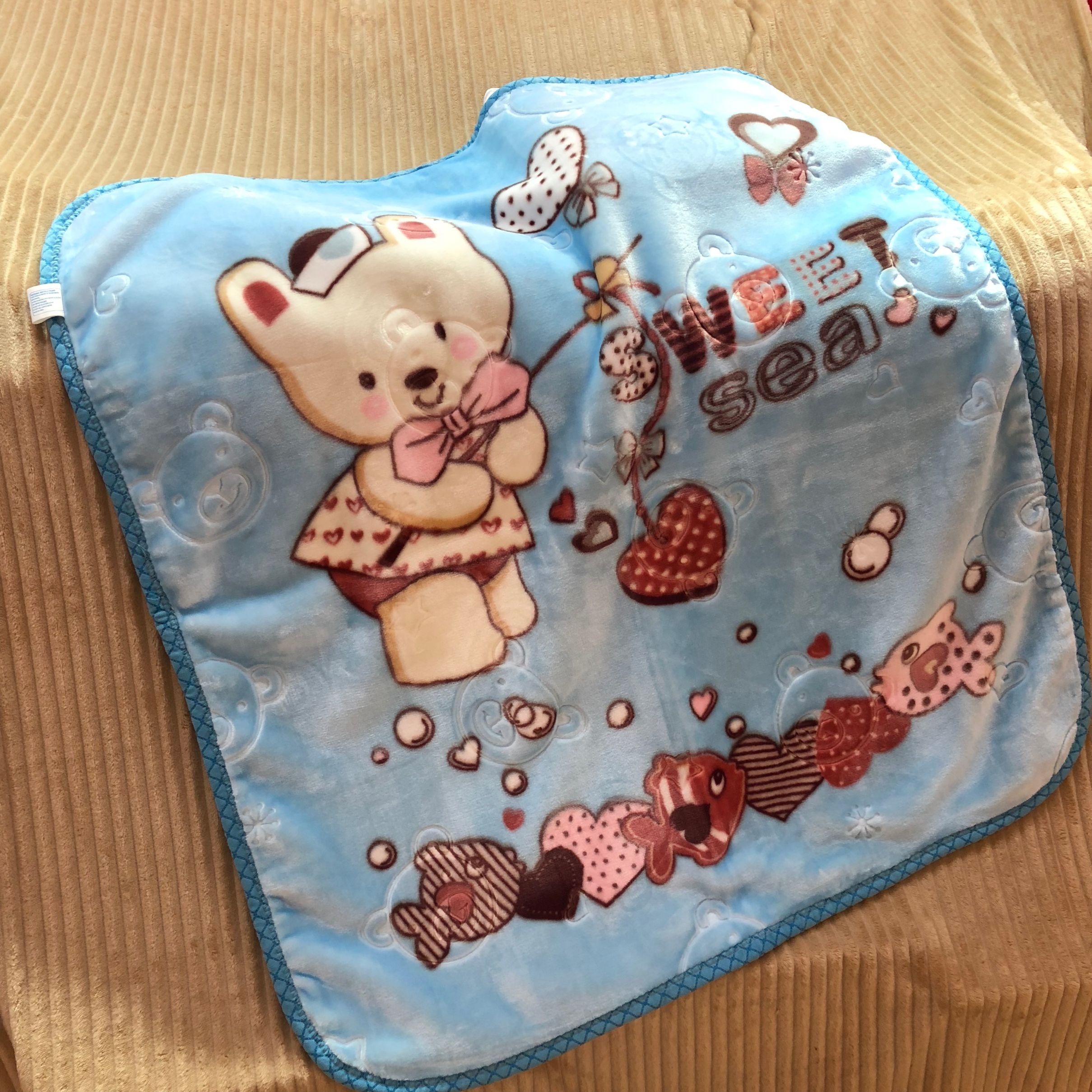 Factory direct selling children blanket super soft student skin nap blanket blanket blanket wholesale foreign trade a substitute hair blue thumbnail