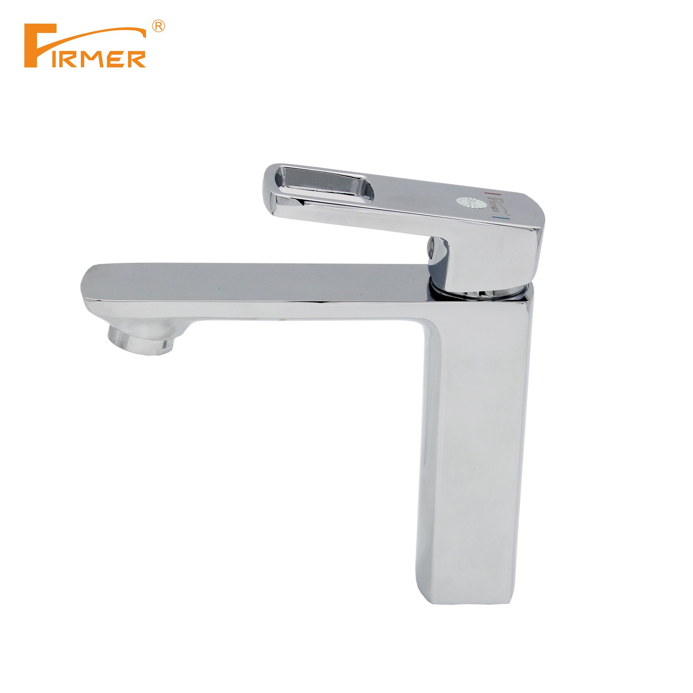 FIRMER washbasin faucet, stainless copper hot and cold water washbasin, bathroom countertop, single-hole washbasin