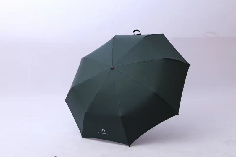 Sun And Rain Protection Uv Long And Plate Clear Umbrella Triple Folding Umbrella Vinyl Umbrella Hand Open Umbrella undefined