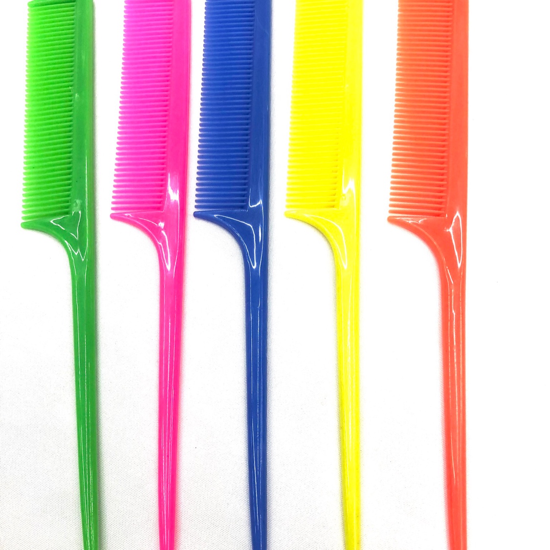 09实色 厂家直销尖尾梳子 5色混外贸梳子 分区梳子