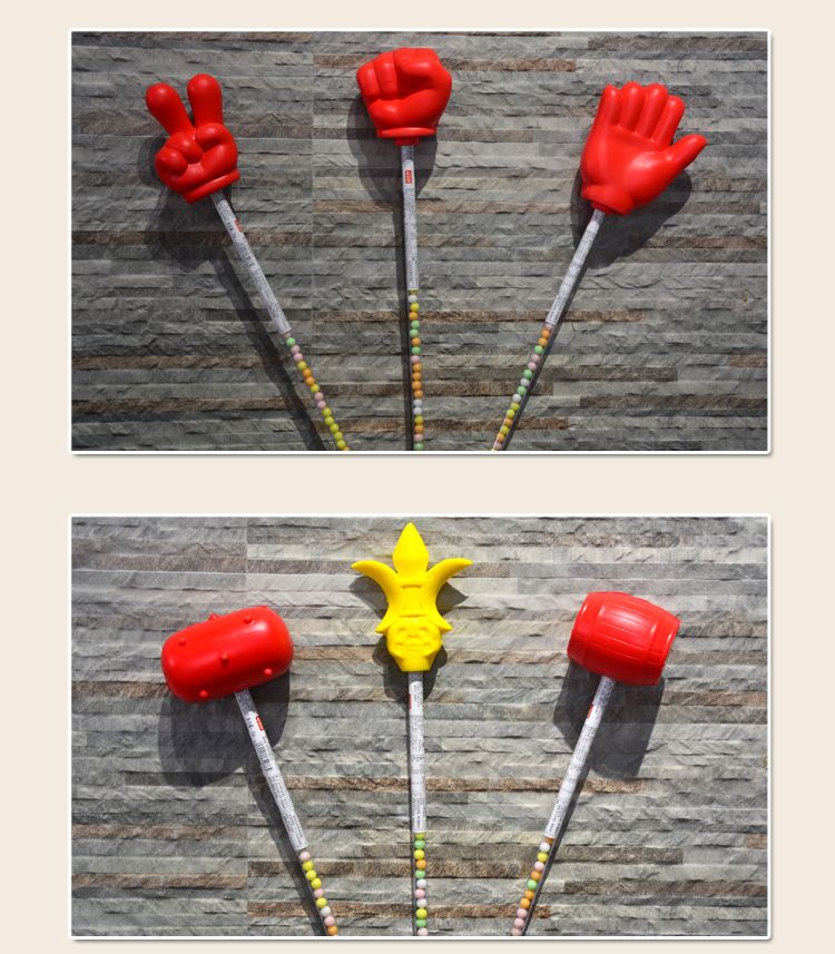 儿童玩具EVA材质不伤手手势款式多种颜色棒棒锤欧耶手势详情图11