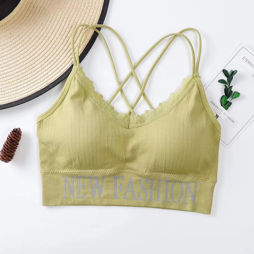 Perfect back 2030 perfect back bra strap web celebrity hot style sports bra without rims. Gather up the vest style thumbnail