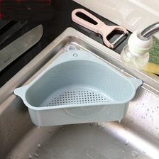 多功能三角水槽沥水篮吸盘式厨房置物架沥水架厨房用品 
抹布收纳篮