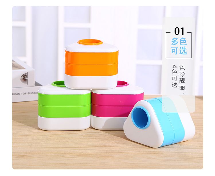 Creative, simple, modern and fashionable multi-functional office plastic, cute student cartoon desktop stationery storage box detail image 4