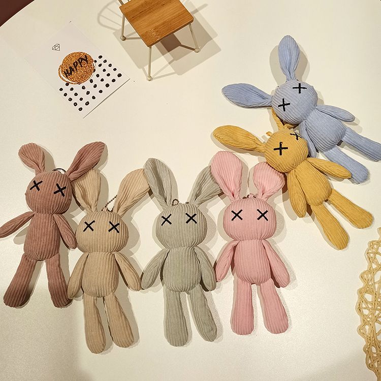 宝拉X眼兔毛绒玩具挂件钥匙扣抓机娃娃包包挂饰爪机礼品义乌玩具详情图1
