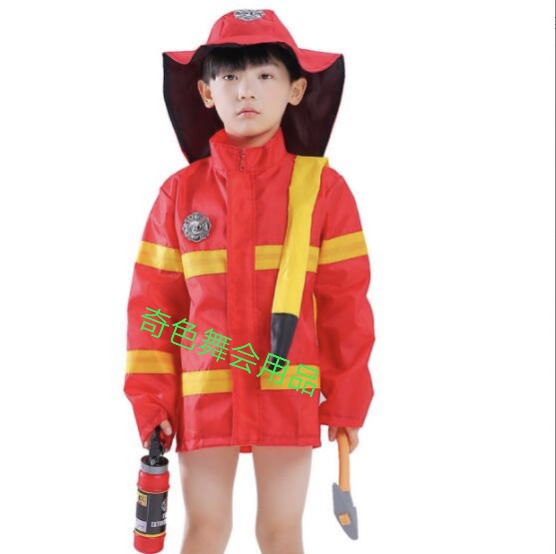 K—0029消防员服装舞会服装节日服装万圣节服装节日用品表演服装派对用品节日道具舞会用品万圣节用品舞台妆详情图2