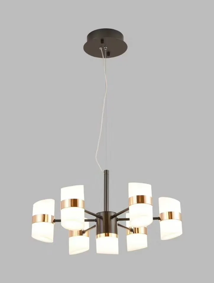 LED European-style 8+1 chandelier detail image 1