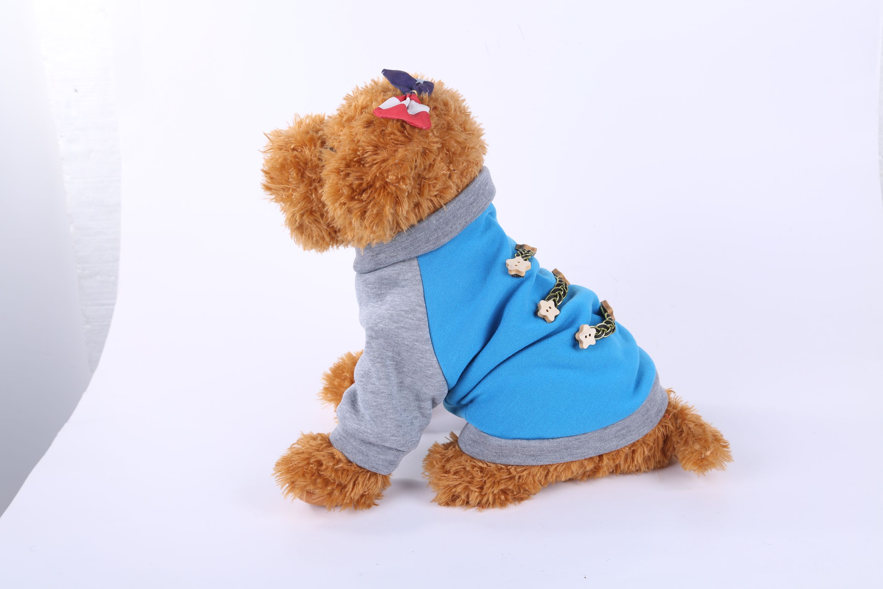 Small pet clothing manufacturer direct sales blue detail image 2