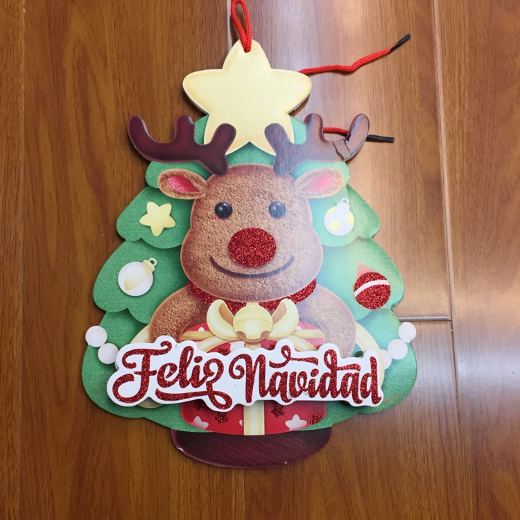 Factory direct sales of reindeer Christmas tree Christmas festival pendants, large foam pendants