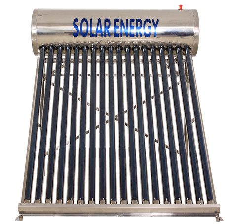 solar water heater: Non-pressure-bearing stainless steel 18-tube 180L solar water heater detail image 1
