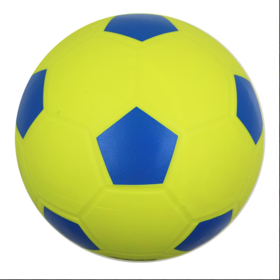 Each 8-inch five-color football consists of 150 pieces