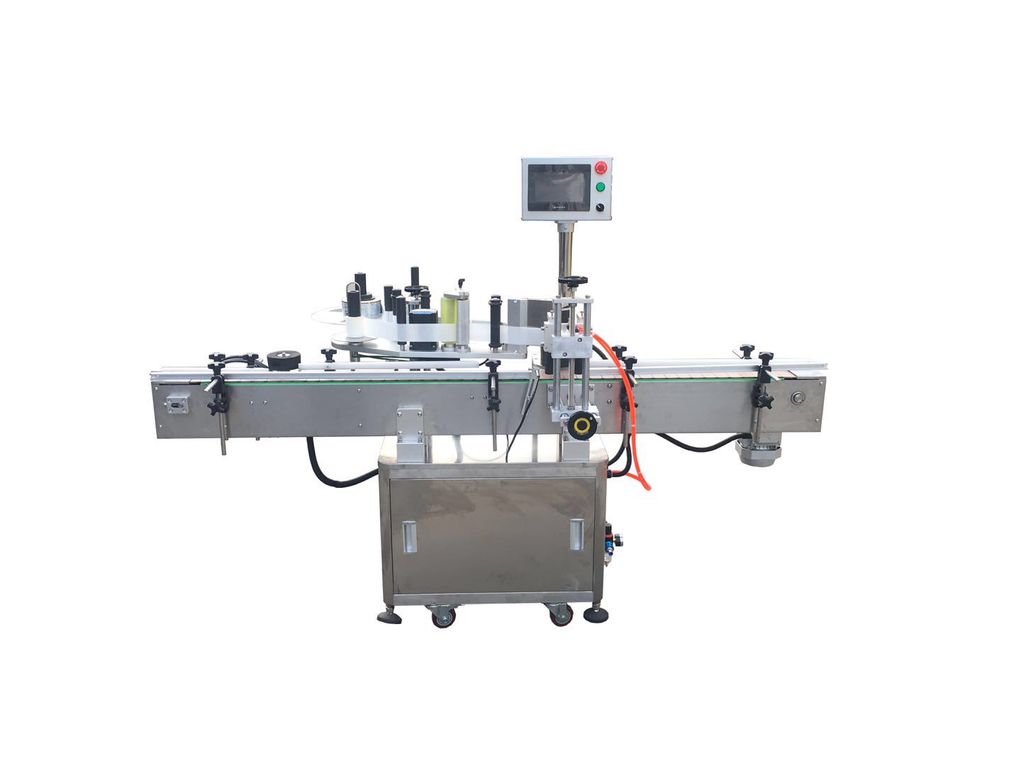 Fully automatic round bottle labeling machine packaging equipment is in stock and available for immediate delivery from the manufacturer undefined
