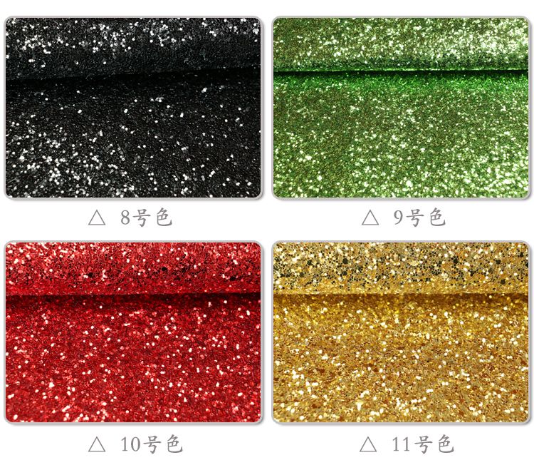 Factory direct sales of scallion powder, glitter shoe materials, sequined glitter, scallion powder artificial leather, Glitter pu leather fabric detail image 6