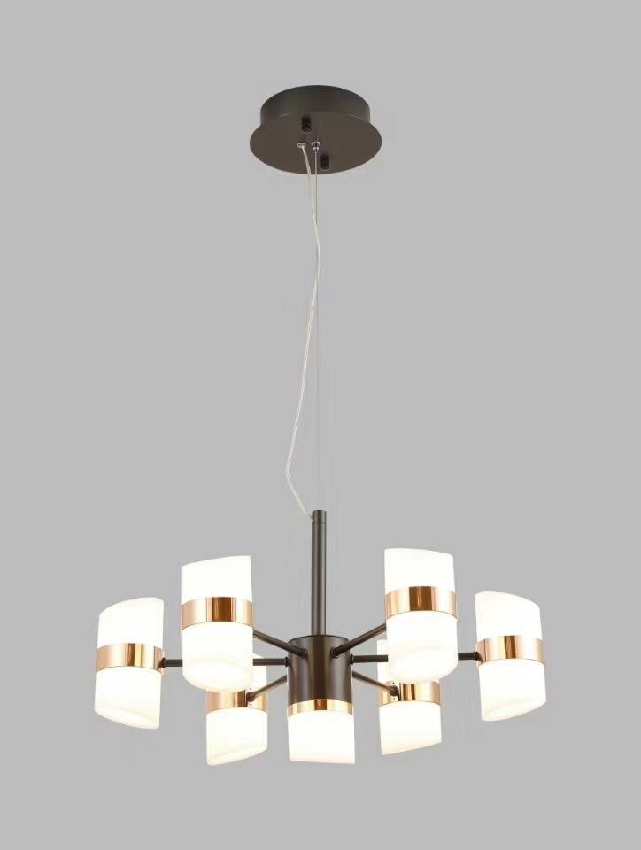 LED Nordic style 6+1 chandelier detail image 1