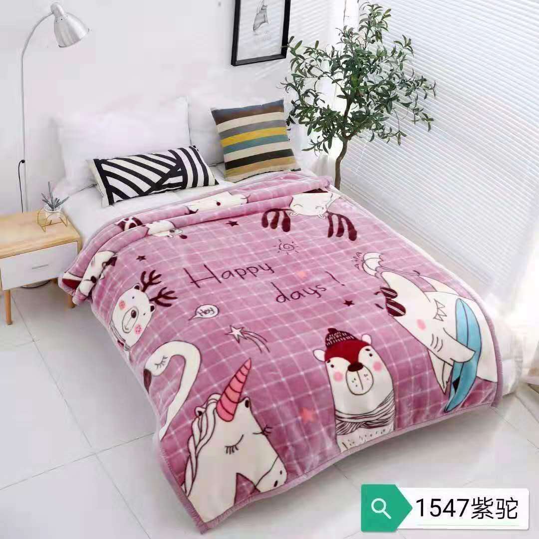 Manufacturers direct children blanket thickening super soft skin nap blanket blanket blanket wholesale foreign trade a generation hair purple camel thumbnail