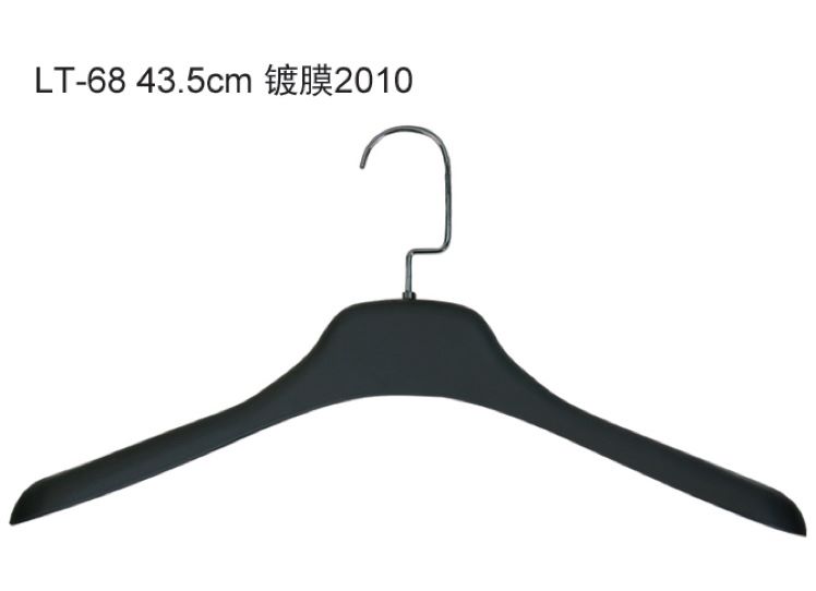 LT-68 Iron hook plastic clothes hanger, 43.5 cm suit clothes hanger