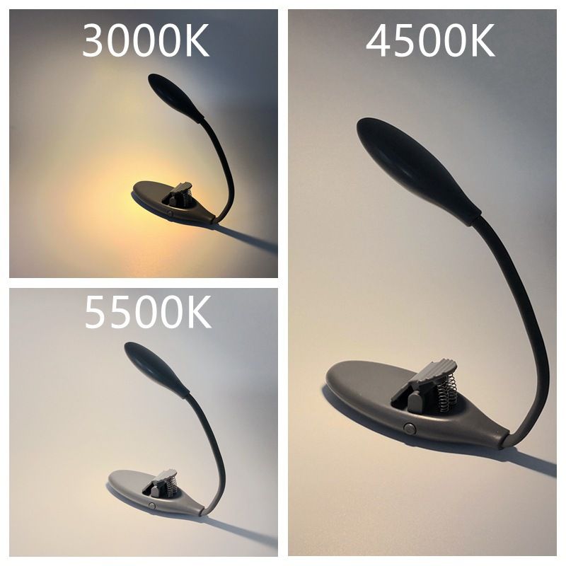 LED rechargeable night lamp Student dormitory rechargeable book holder lamp Silicone hose reading cross-border e-commerce popular book lamp