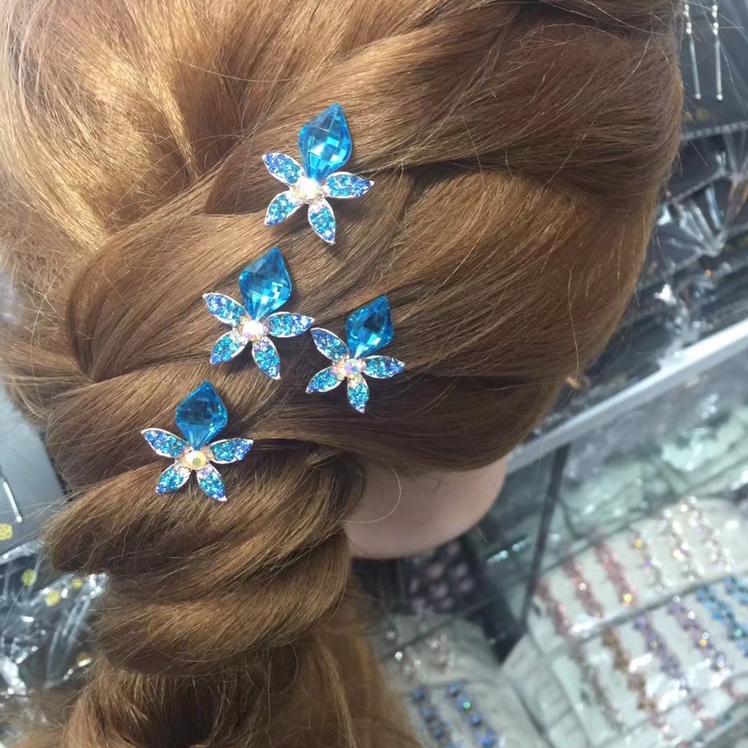 Blue flower crystal needle thumbnail