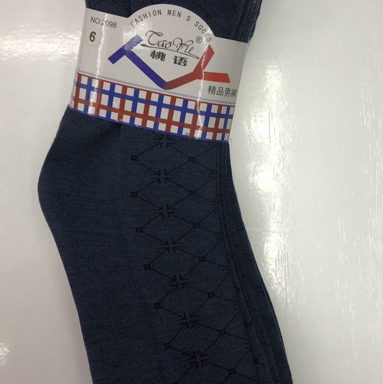 Colour 6 plaid socks for men thumbnail