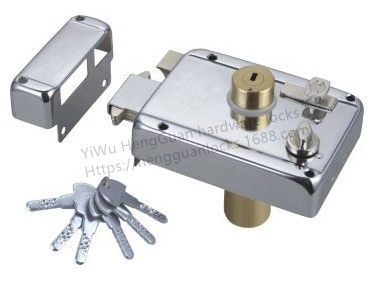 Exit door lock, interlocking, anti-theft lock