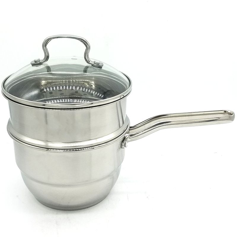 Factory direct sales of stainless steel milk POTS, single-handle noodle POTS and baby food POTS