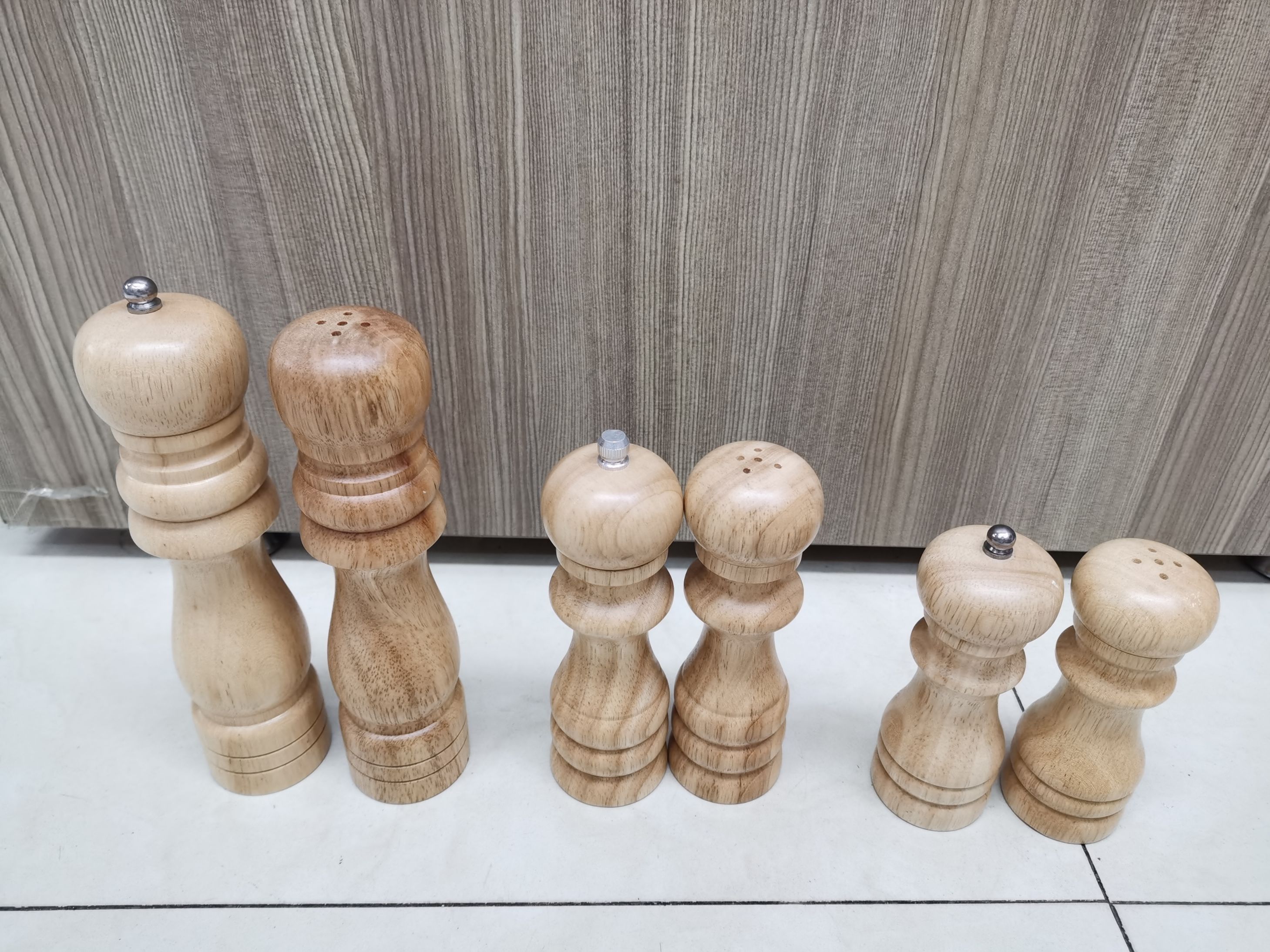 Hot-selling wood multi-style salt and pepper 2-in-one grinder Item Picture