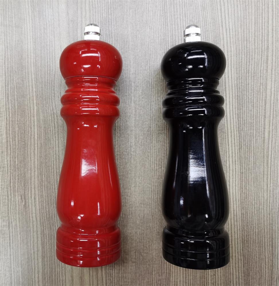 Hot-selling wood multi-style salt and pepper 2-in-one grinder detail image 2