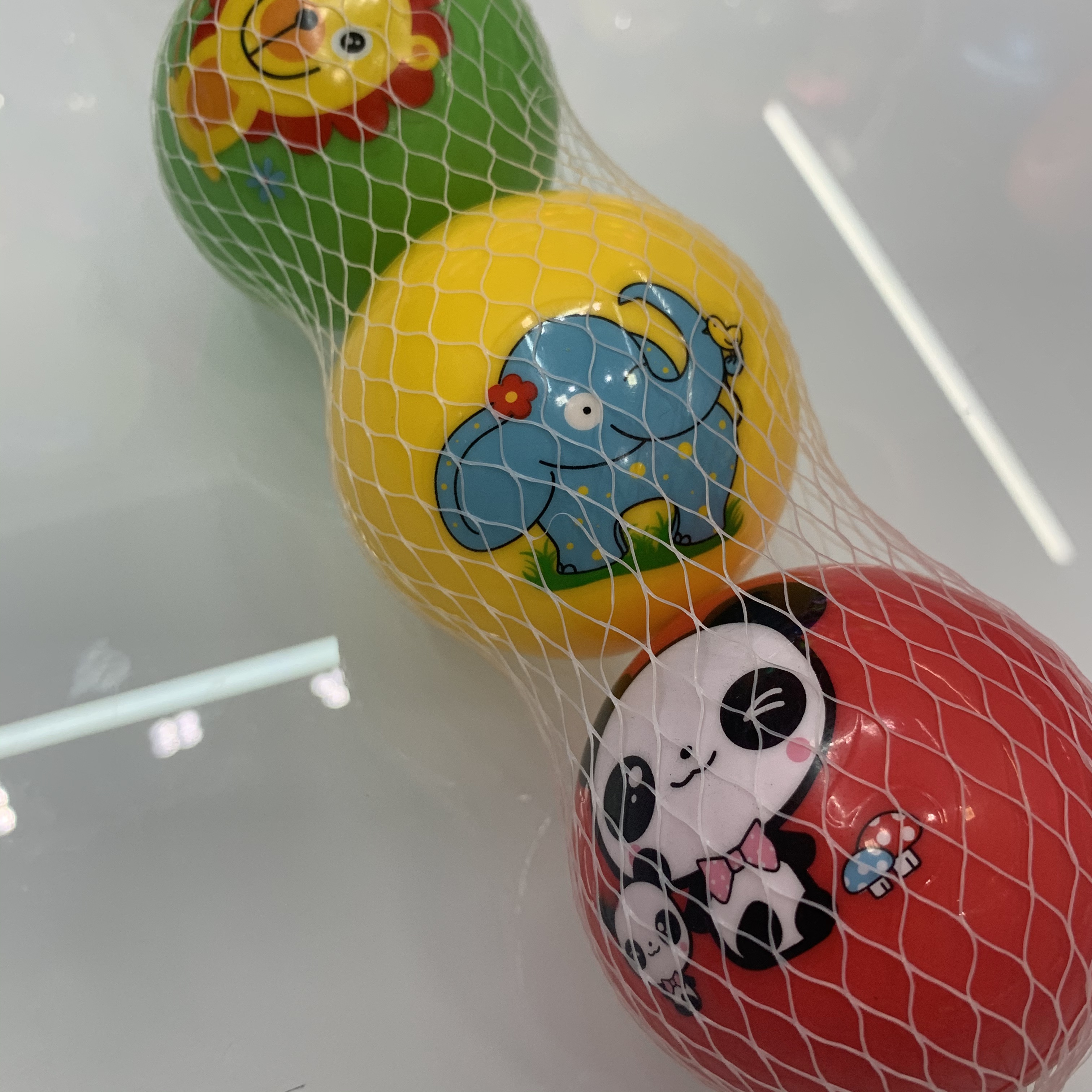 Wholesale of 3-inch mesh belt Lele balls and patting balls, 120 bags per piece details Picture