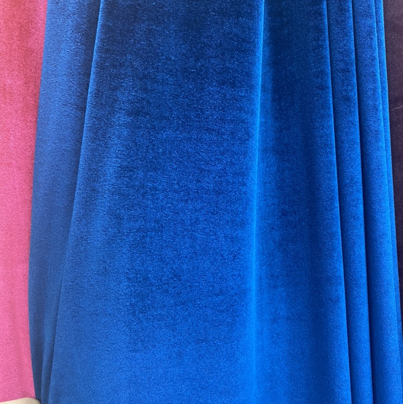 South Korea Cashmere Manufacturers Direct Sales Dark Blue Clothing Fabric Spot Manufacturers Direct Sales