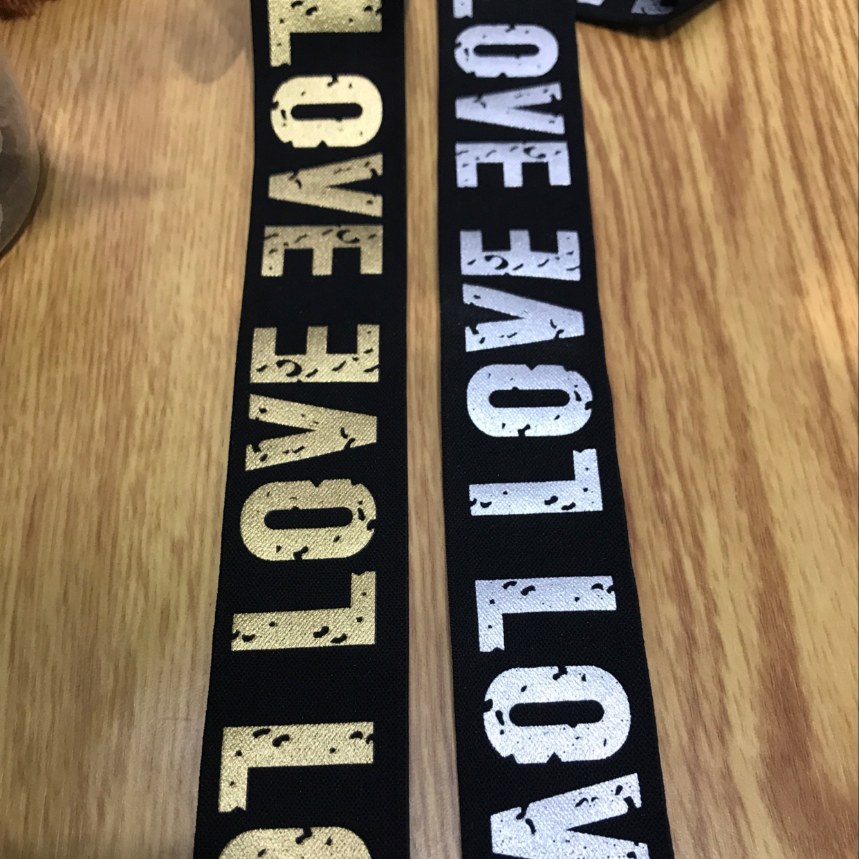 4.0 Imitation Nylon Printing Love Gold And Silver Cash Payment