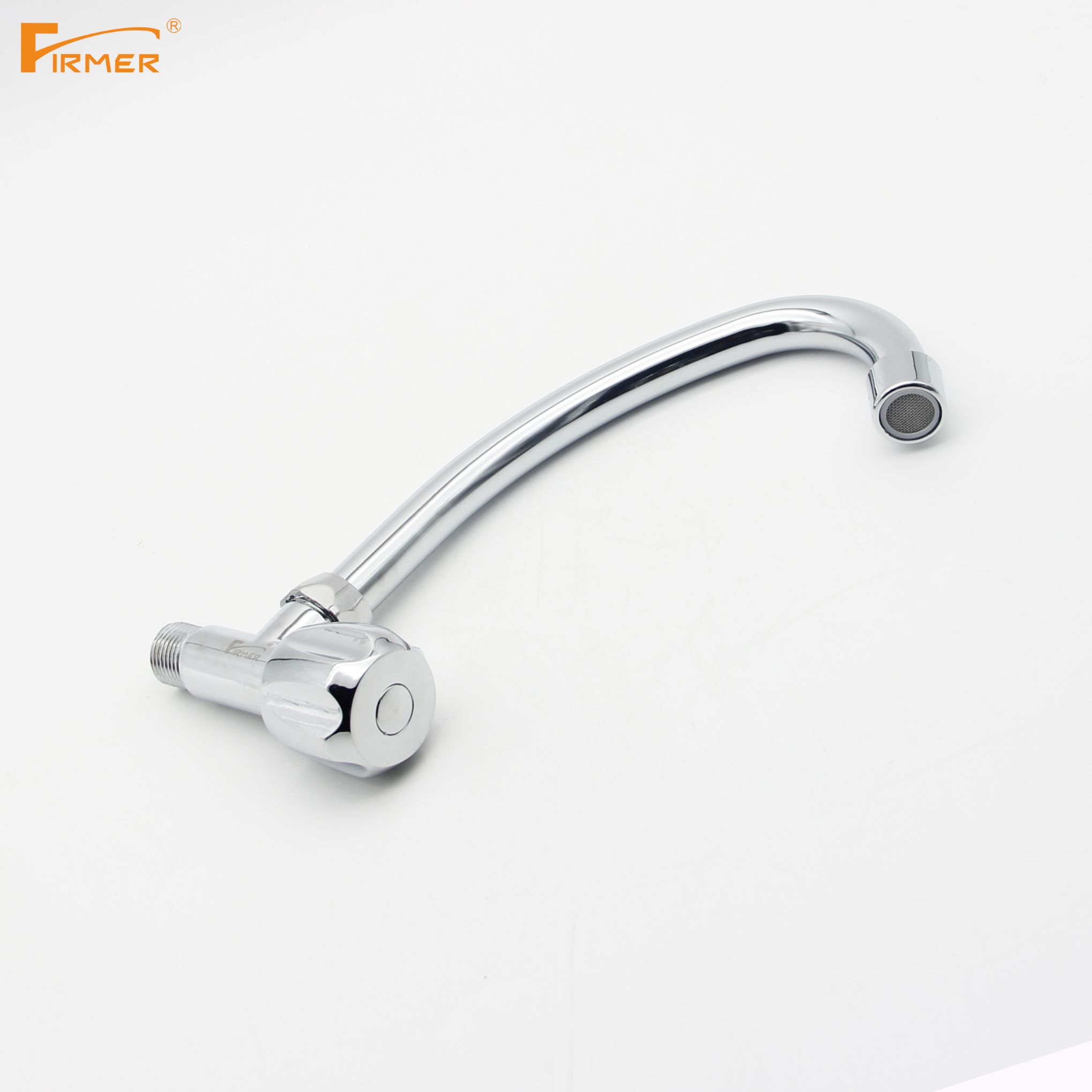 The FIRMER copper wall-mounted single-hole mixing valve with rotatable sink faucet from Yilinuo Specification image
