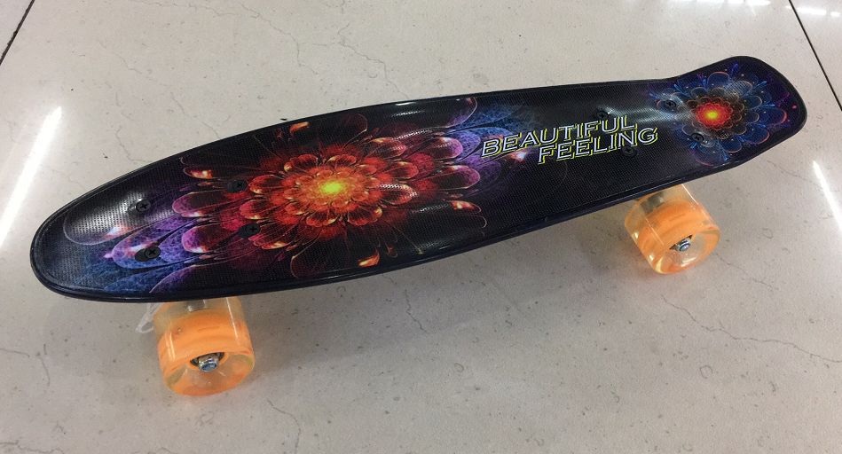 Plastic printed fish plate PU wheel belt lamp