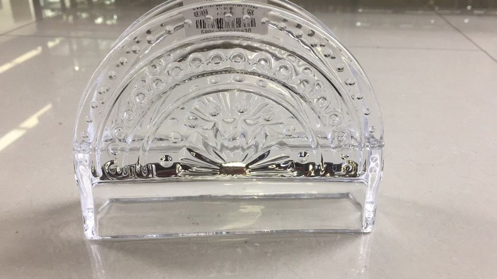 水晶玻璃名片夹