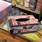 纸巾盒，美式图案纸巾盒