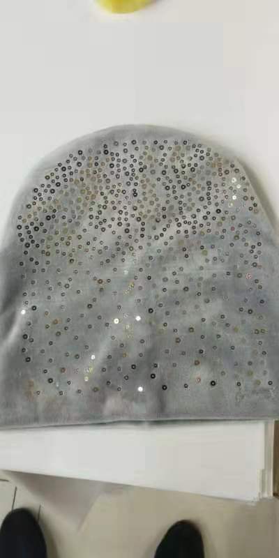 绒布帽烫钻1