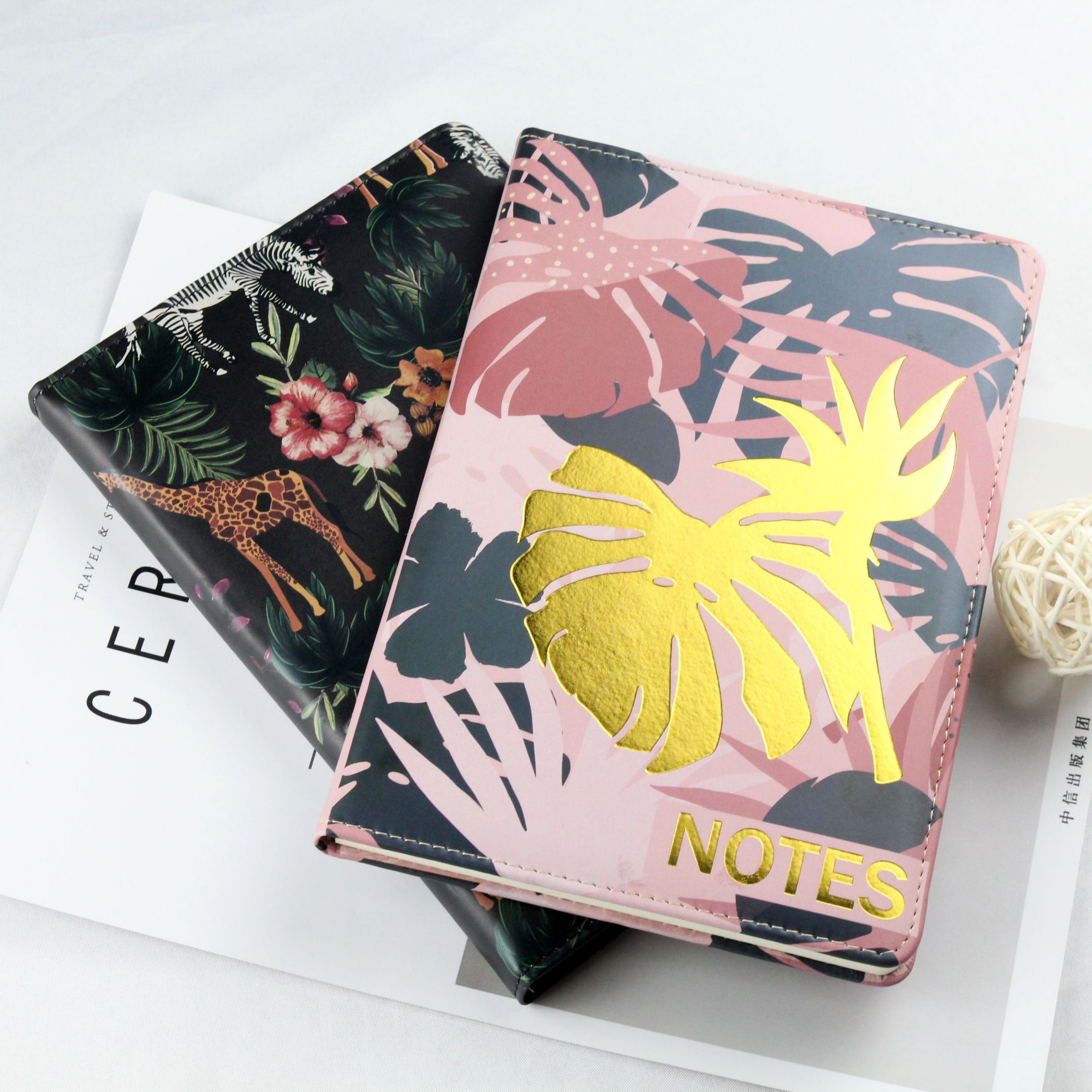 Creative Leather Russian Rainforest hot stamping notebook A5 Office Business Notebook student hardback notebook Application Scenario