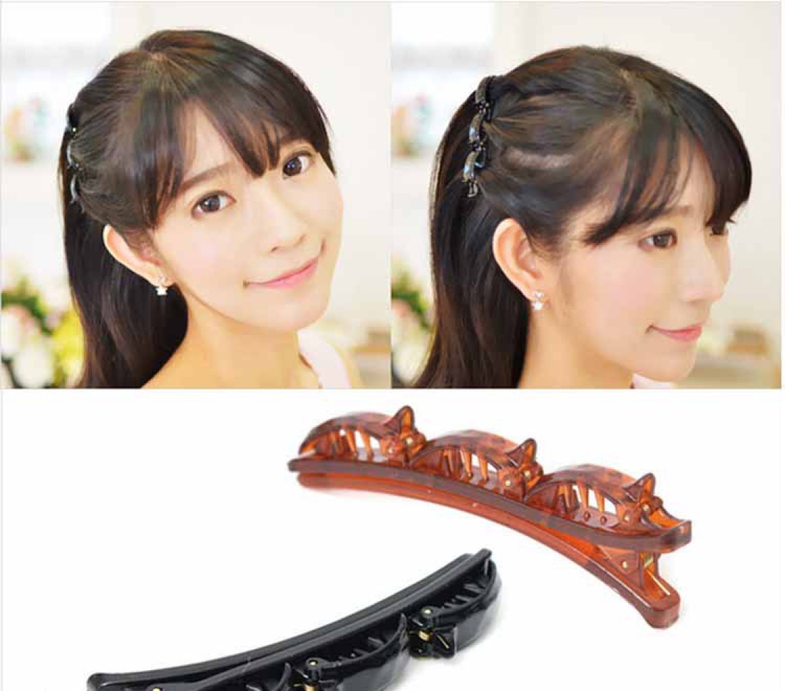 Korean version of duck clip hollow-out hairdressing tool braid thumbnail
