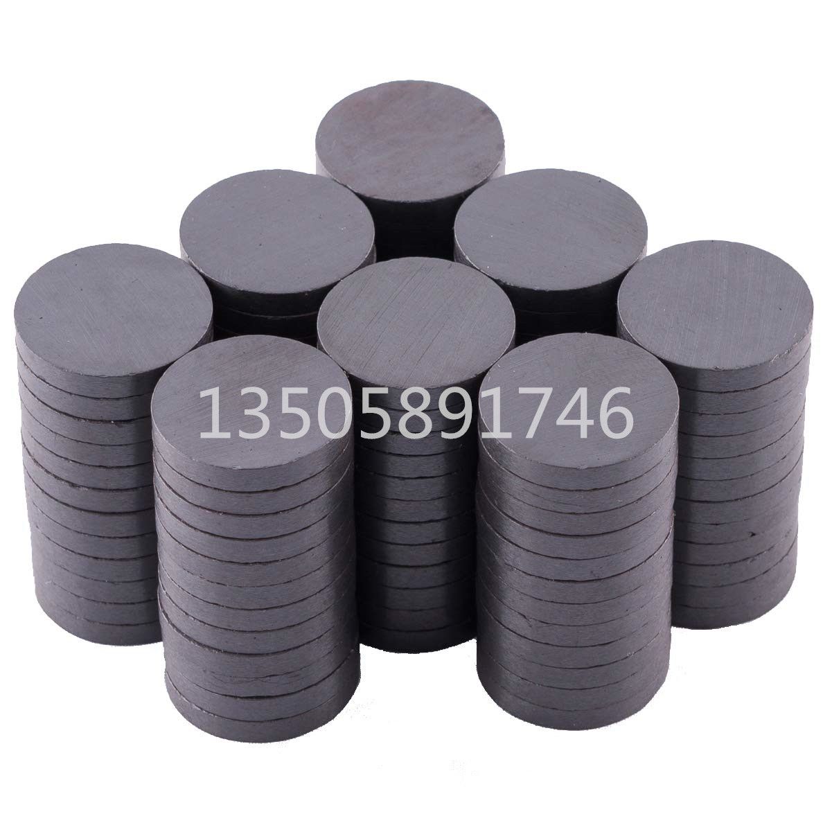 Round ferrite magnet black magnet thumbnail