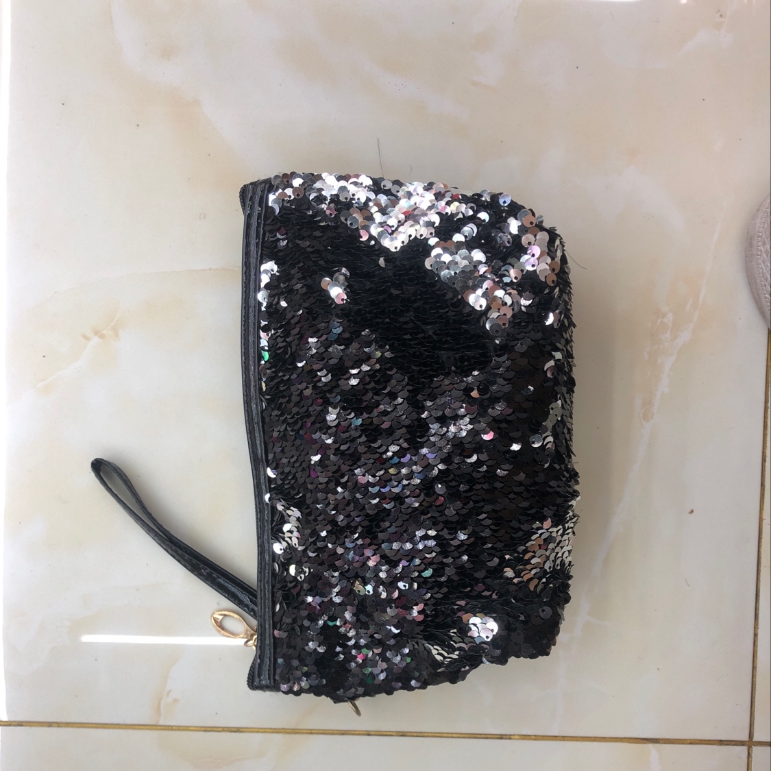 亮片手提化妆包