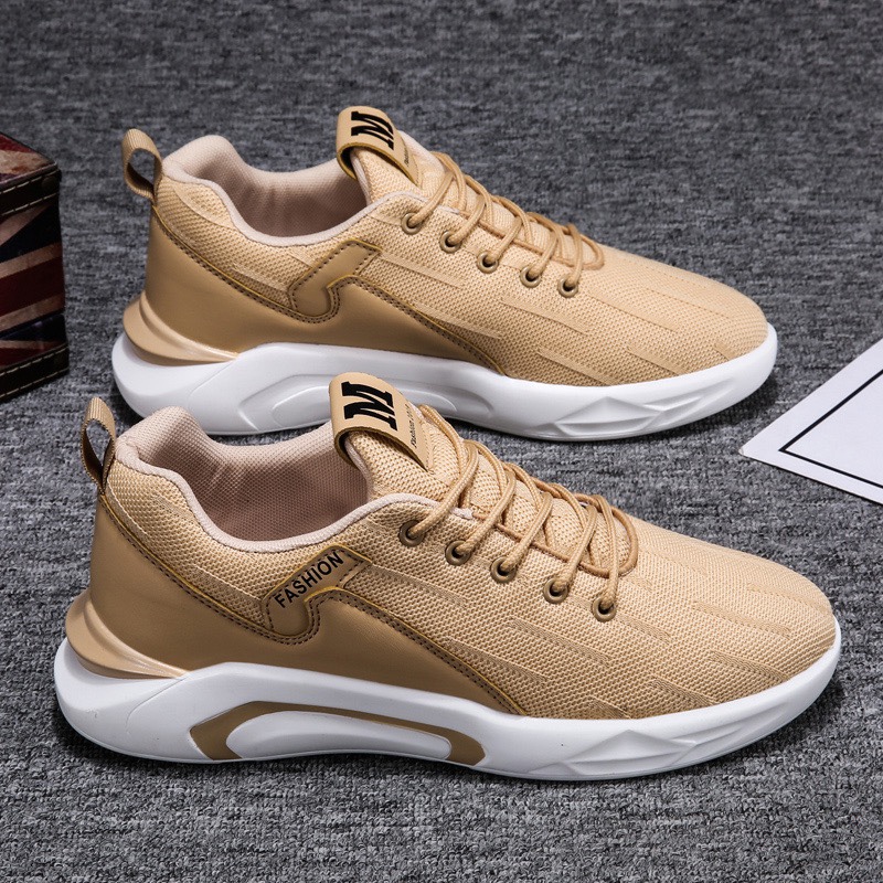夏季透气休闲运动男士跑步潮鞋百搭板鞋网鞋潮流网面2020新款男鞋50图