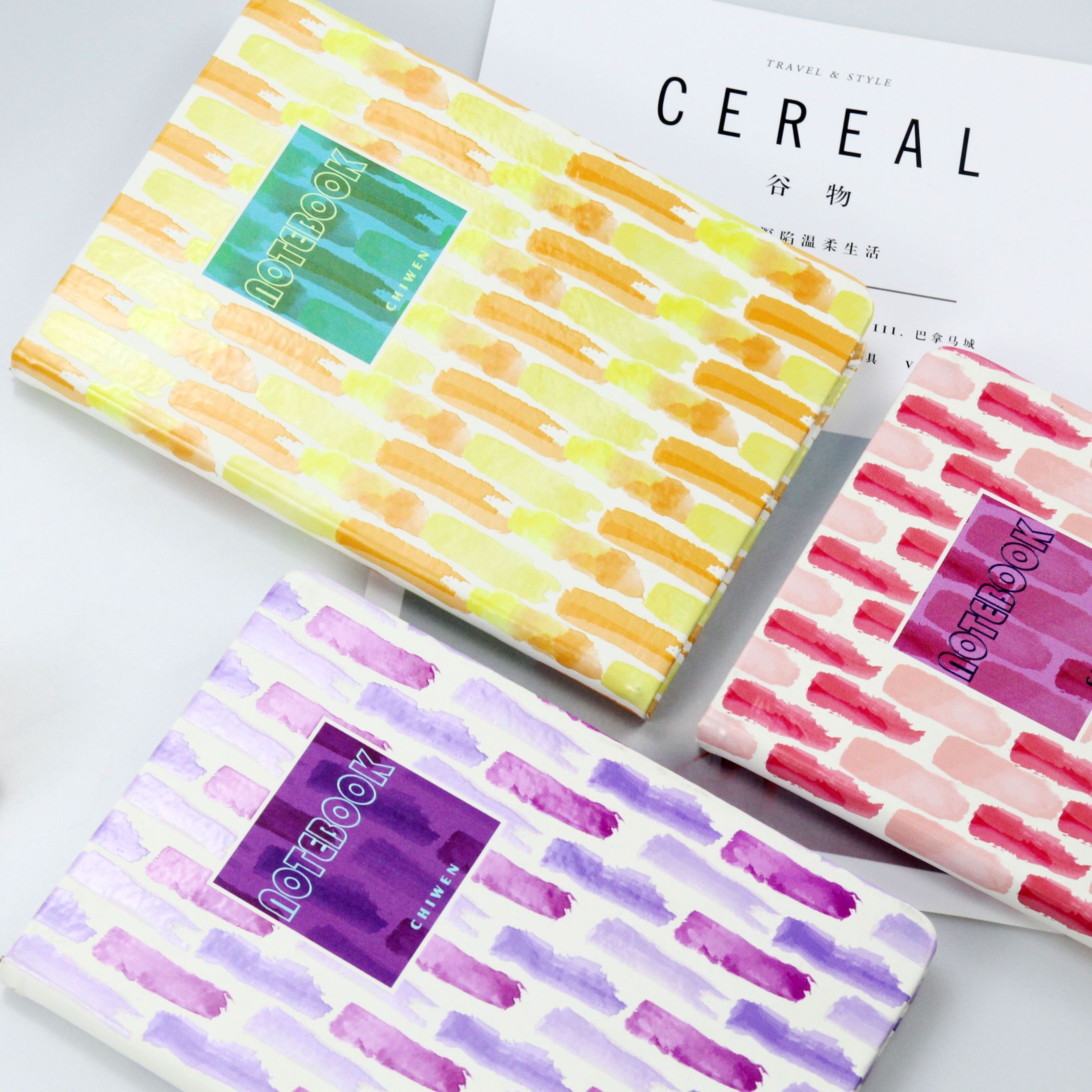 Creative Color Art notebook A5 Business Office Notepad Russian grid UV color print book customization full figure