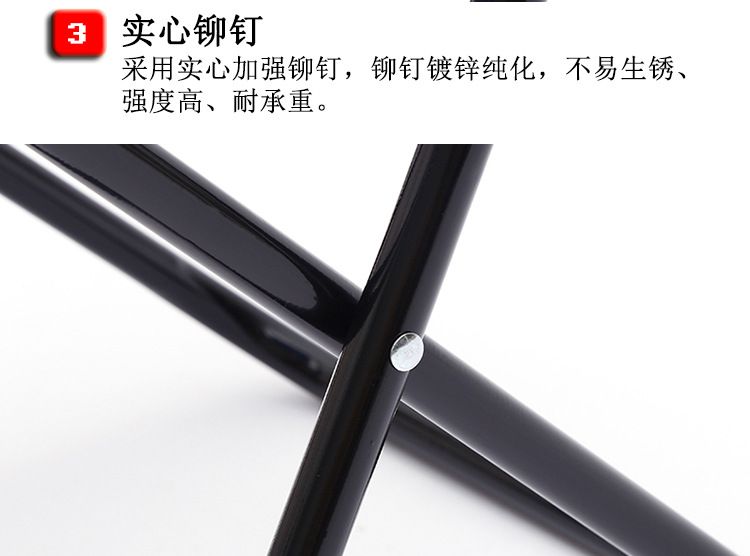 Solid color strap bag, sketching backrest chair, outdoor fishing stool, portable folding chair, metal Oxford cloth small stool bag detail image 4