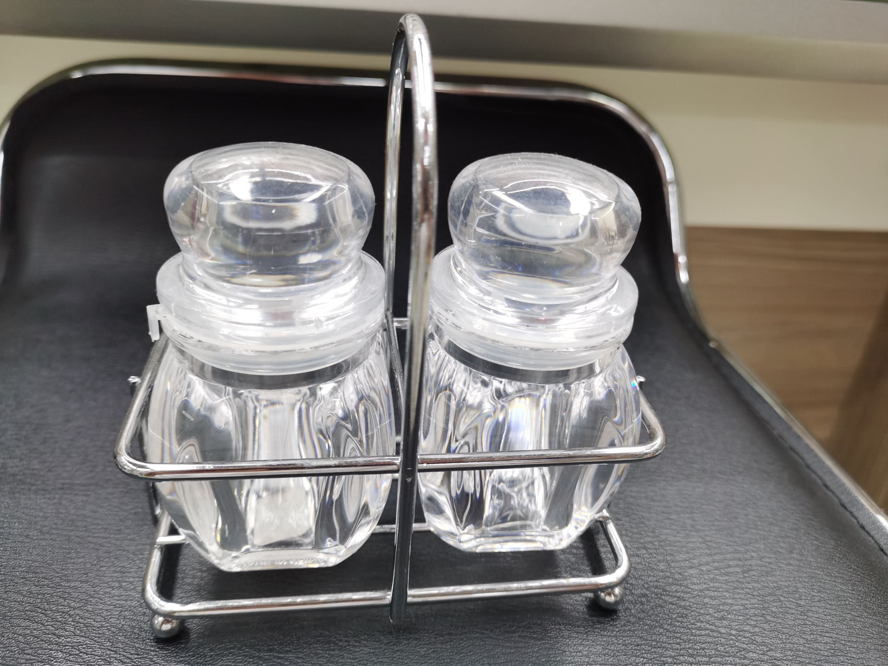 Acrylic set seasoning jars and bottles