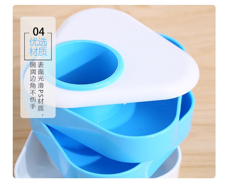 Creative, simple, modern and fashionable multi-functional office plastic, cute student cartoon desktop stationery storage box detail image 7