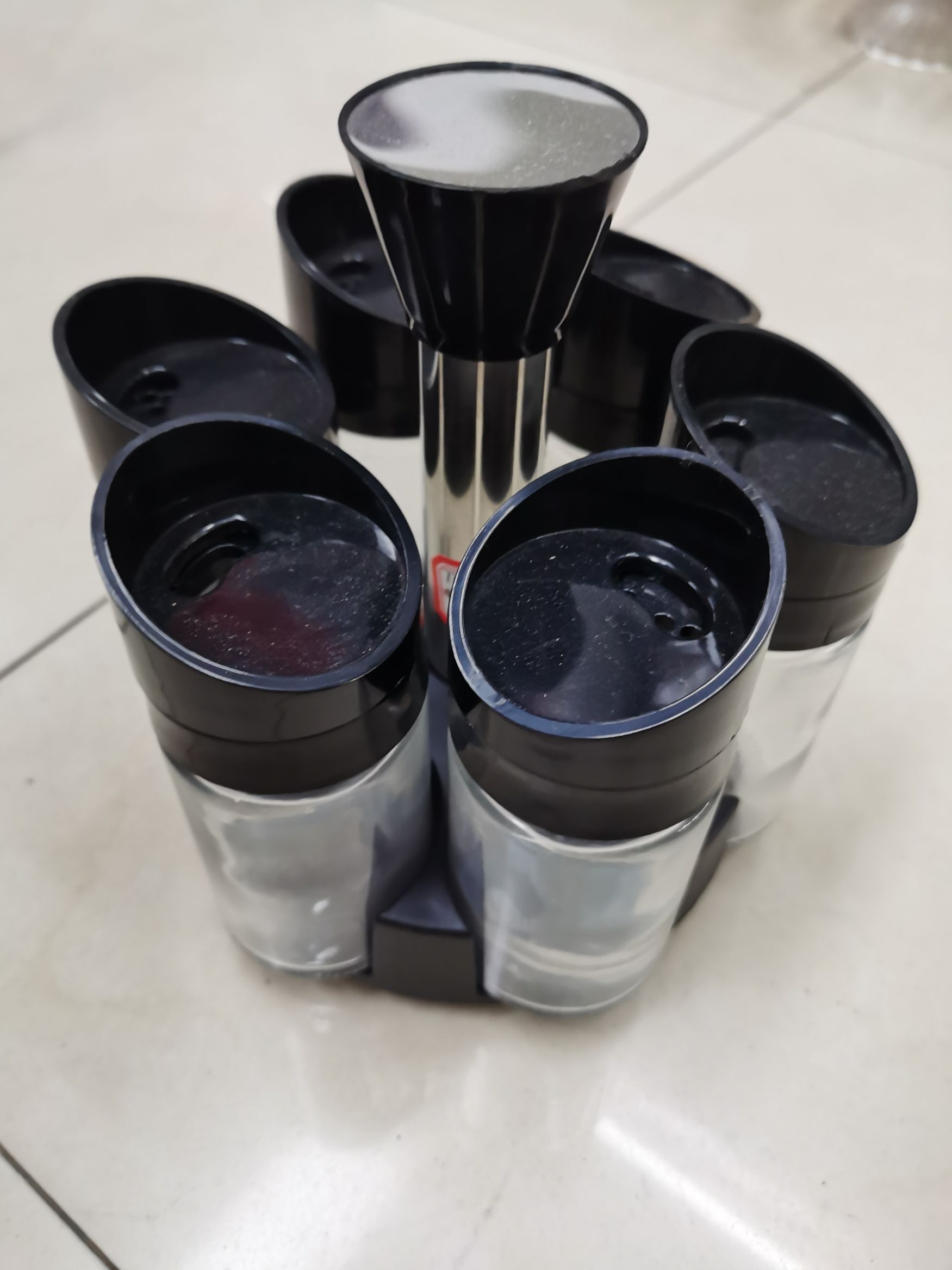 Glass 8-head and 16-head seasoning bottle and oil bottle set
